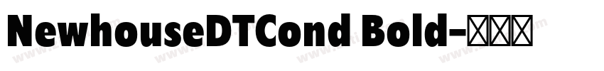 NewhouseDTCond Bold字体转换